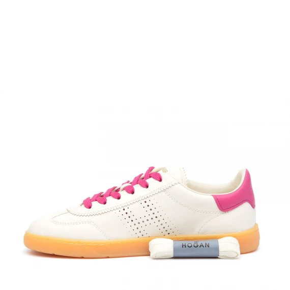 Sneakers Hogan Cool in pelle bianco