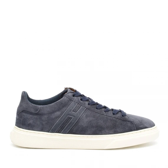 Sneakers Hogan H365 in camoscio blu