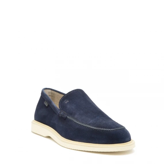 Mocassino Hogan H616 in camoscio blu