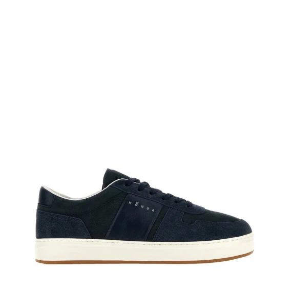 Sneakers Hogan H-TV in camoscio blu