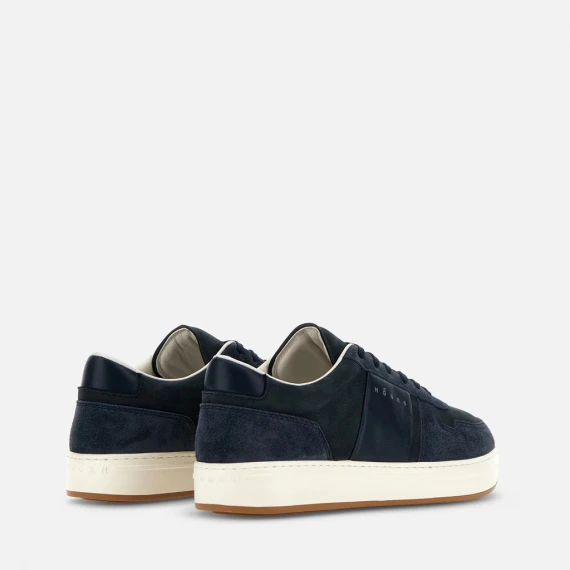 Sneakers Hogan H-TV in camoscio blu