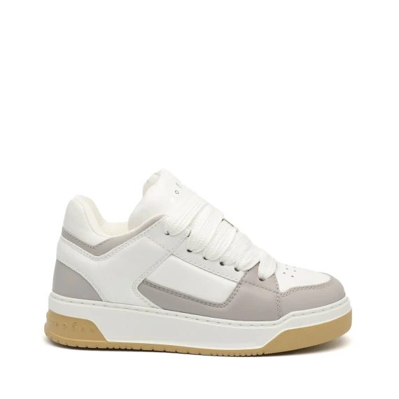 Sneakers Hogan H667 in pelle bianco e grigio