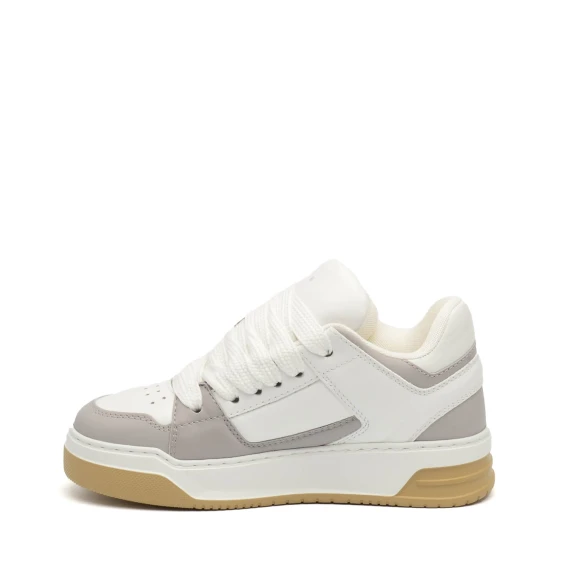 Sneakers Hogan H667 in pelle bianco e grigio