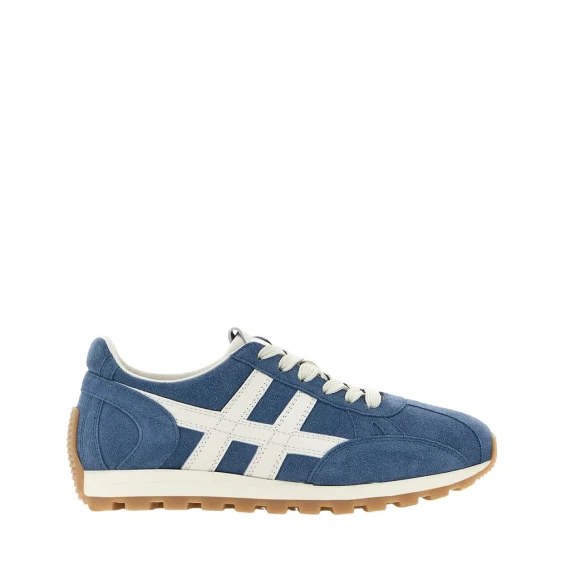 Sneakers Hogan 86er in camoscio azzurro