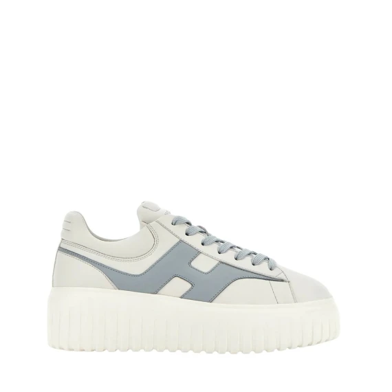 Sneakers Hogan H-Stripes in pelle avorio