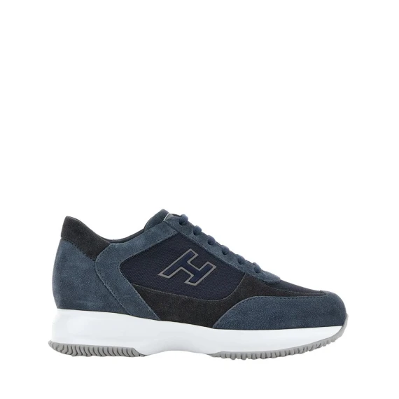 Sneakers Hogan Interactive in camoscio blu