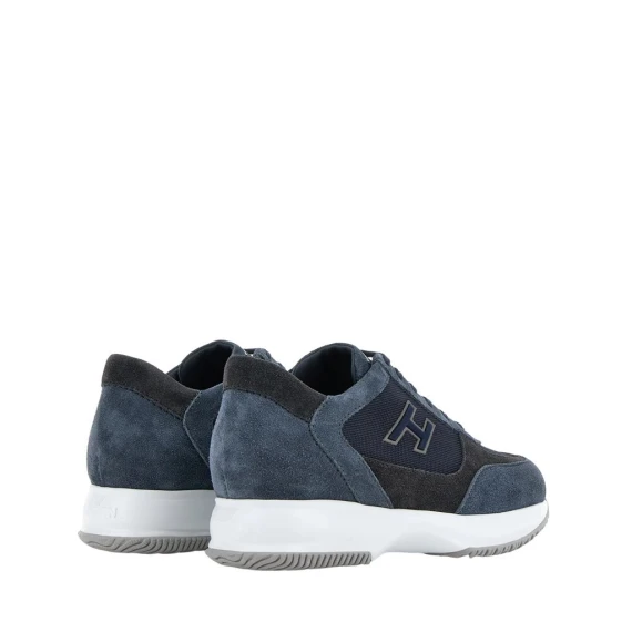 Sneakers Hogan Interactive in camoscio blu