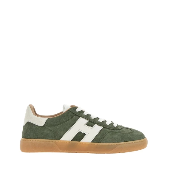 Sneakers Hogan Cool in camoscio verde