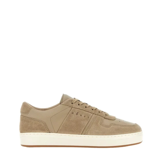 Sneakers Hogan H-TV in camoscio beige