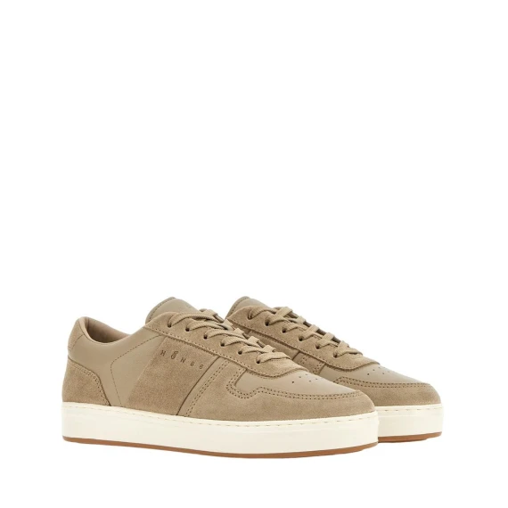 Sneakers Hogan H-TV in camoscio beige