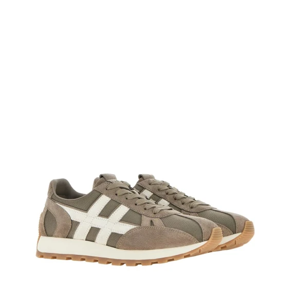 Sneakers Hogan 86er in camoscio marrone
