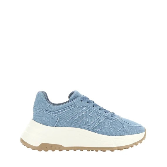 Sneakers Hogan Hi-Fi  in tessuto azzurro