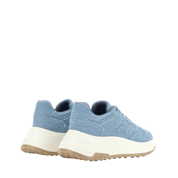 Sneakers Hogan Hi-Fi  in tessuto azzurro