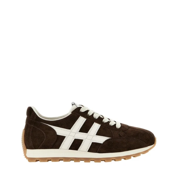 Sneakers Hogan 86er in camoscio azzurro