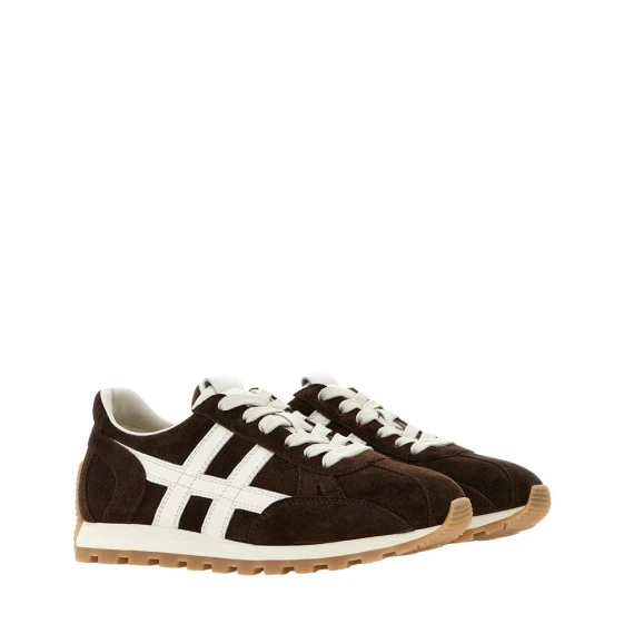 Sneakers Hogan 86er in camoscio azzurro