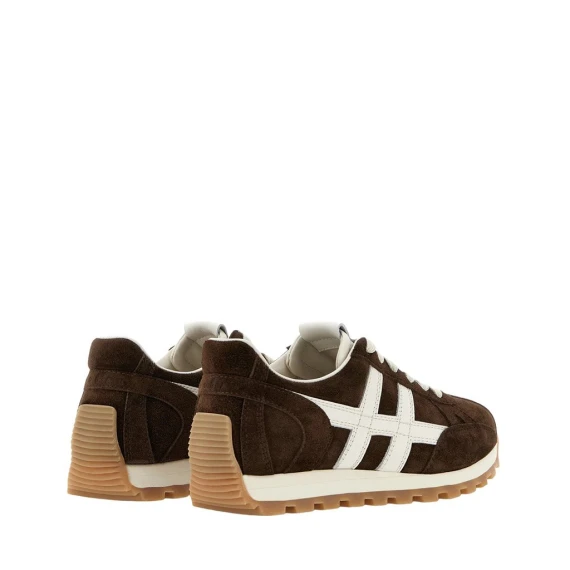 Sneakers Hogan 86er in camoscio azzurro
