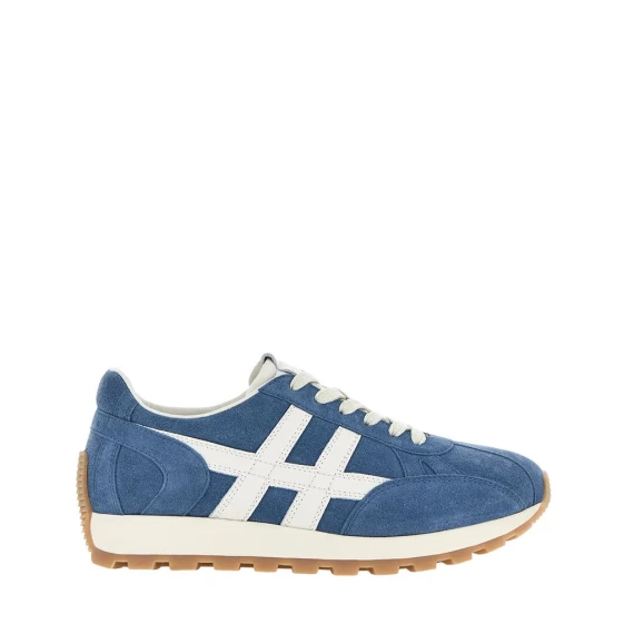 Sneakers Hogan 86er in camoscio azzurro