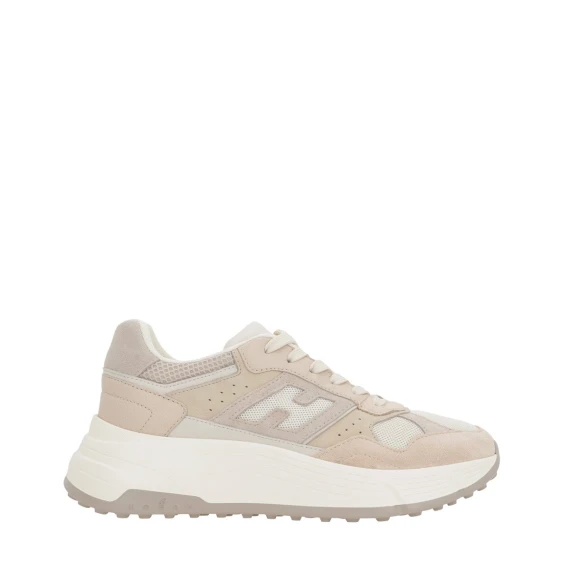 Sneakers Hogan Hi-Fi in camoscio beige