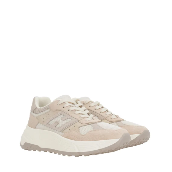 Sneakers Hogan Hi-Fi in camoscio beige