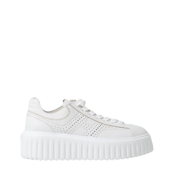 Sneakers Hogan H-Stripes in pelle bianco