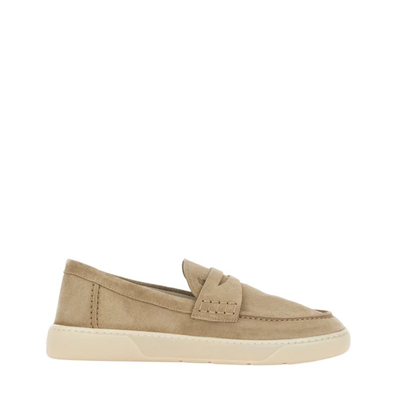 Mocassino Hogan in camoscio beige