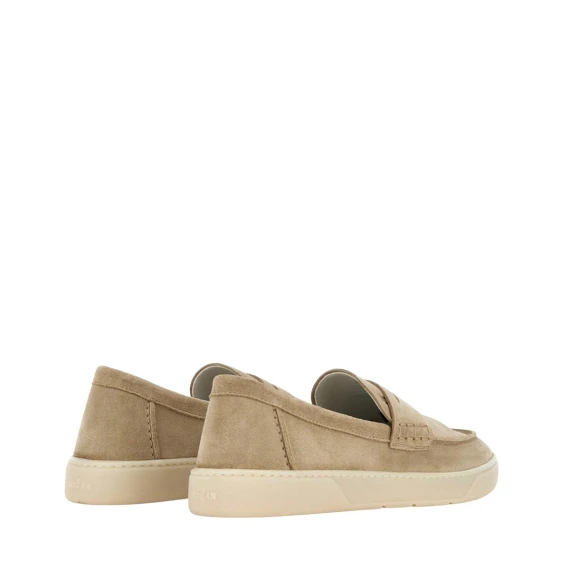 Mocassino Hogan in camoscio beige