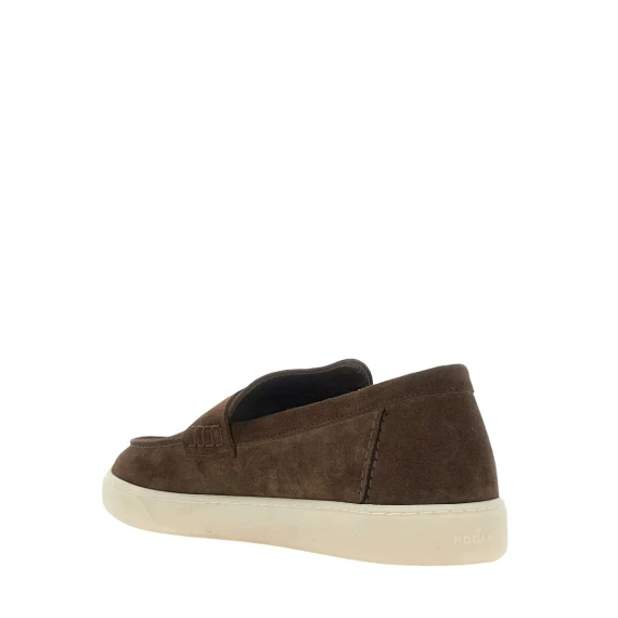 Mocassino Hogan in camoscio marrone