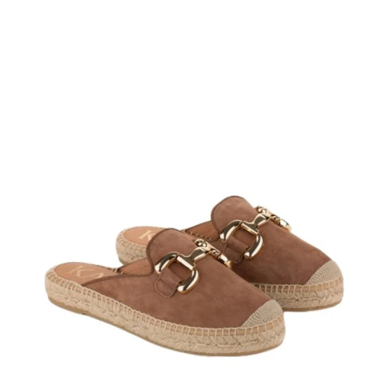 Espadrillas Kanna in camoscio cuoio