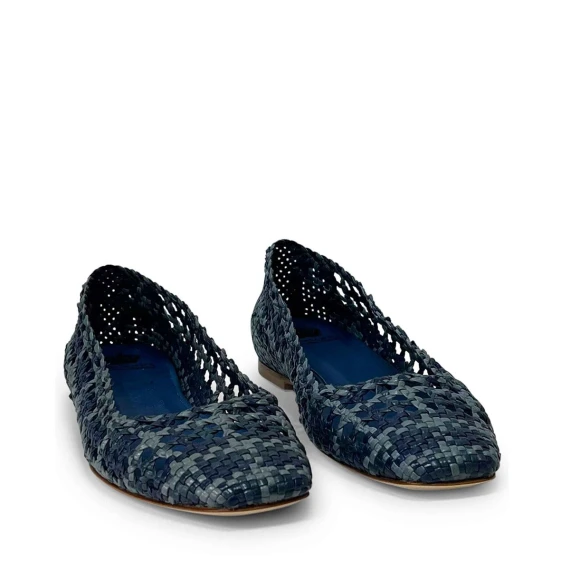 Ballerina L'Arianna BL2503 in pelle blu