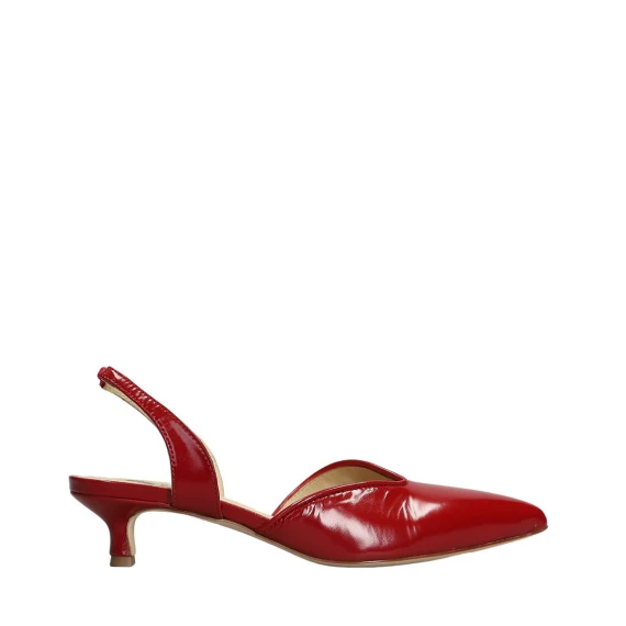 Slingback L'Arianna CH2533 in vernice rossa