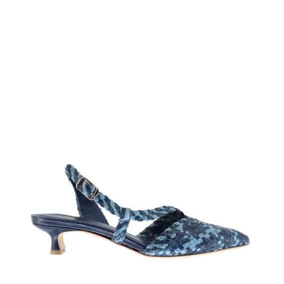 Slingback L'Arianna CH2568 in pelle blu