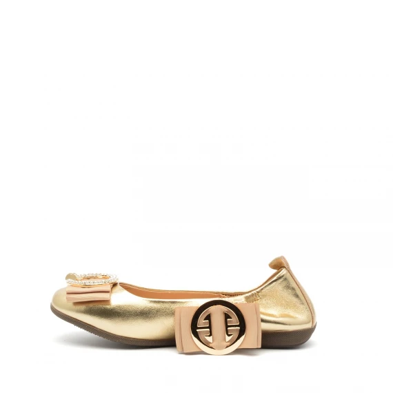 Ballerina La Ballerina in pelle oro