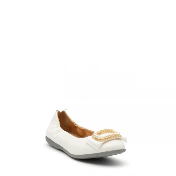 Ballerina La Ballerina in pelle bianco