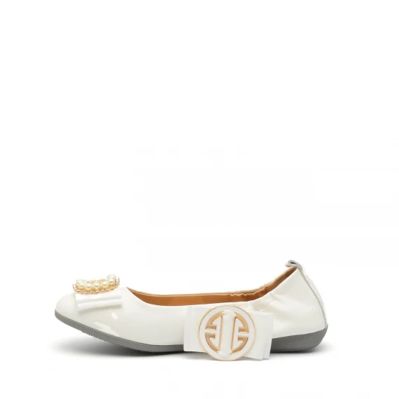 Ballerina La Ballerina in pelle bianco