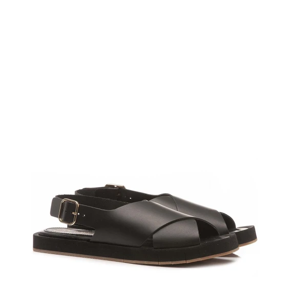 Sandalo Palomitas 4901 in pelle nero