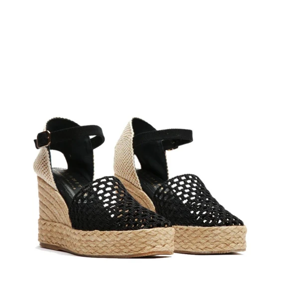 Zeppa Palomitas 2301 in tessuto nero