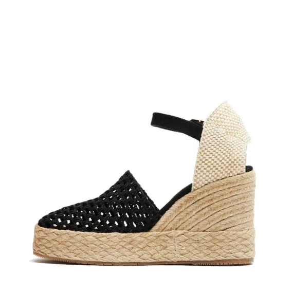 Zeppa Palomitas 2301 in tessuto nero