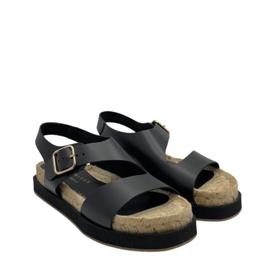 Sandalo Palomitas 3801 in pelle nero