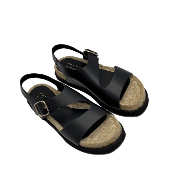 Sandalo Palomitas 3801 in pelle nero