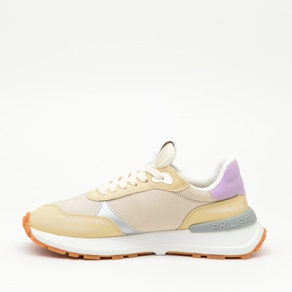 Sneakers Philippe Model Antibes in pelle rosa