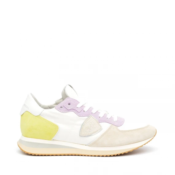 Sneakers Philippe Model TZLD in tessuto bianco