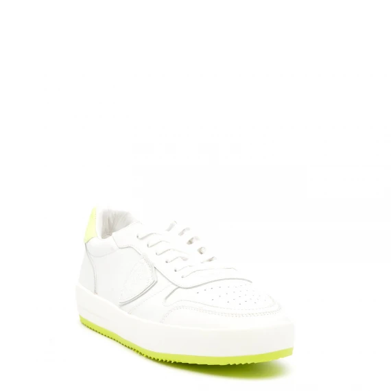 Sneakers Philippe Model NICE in pelle bianco