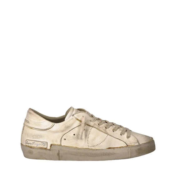 Sneakers Philippe Model PRLU in pelle bianco