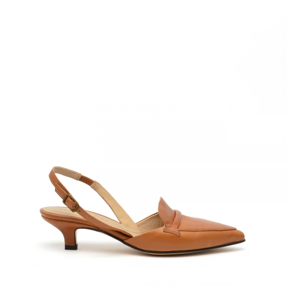 Slingback Pomme D'Or 4955 in pelle cuoio