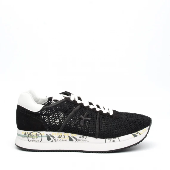 Sneakers Premiata CONNY in tessuto nero