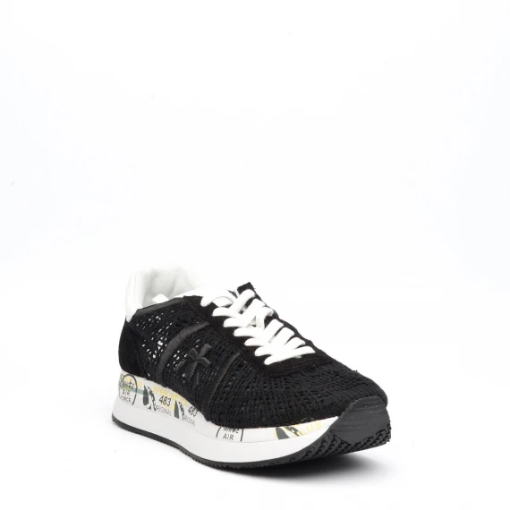 Sneakers Premiata CONNY in tessuto nero