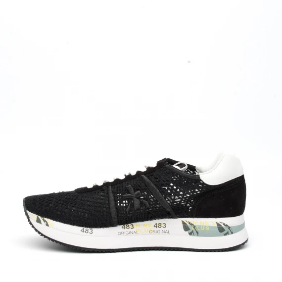 Sneakers Premiata CONNY in tessuto nero