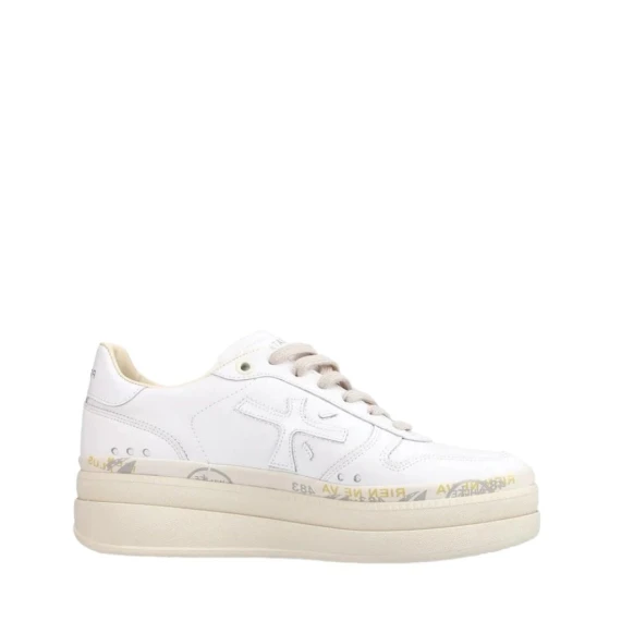 Sneakers Premiata MICOL in pelle bianco