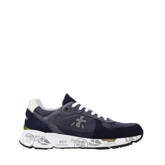 Sneakers Premiata MASE in camoscio blu