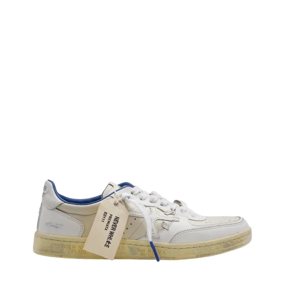 Sneakers Premiata CLAY in pelle bianco